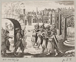 Illustrazione per Adam Olearius, “Persianischer Rosenthal von einem Sinnreichen Poeten Schich Saadi [...]”, Schleswig 1660