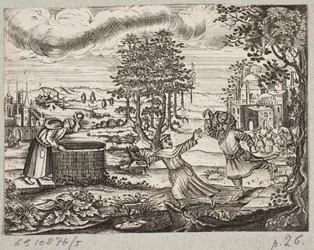 Illustrazione per Adam Olearius, “Persianischer Rosenthal von einem Sinnreichen Poeten Schich Saadi [...]”, Schleswig 1660