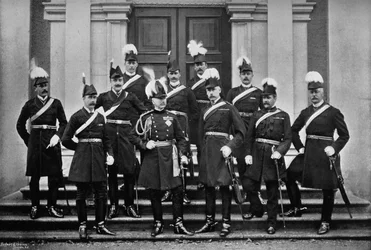 Lord Wolseley e lo staff del quartier generale in Irlanda, 1896