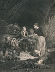 Carlo Edoardo Il Pretendente e Flora Macdonald, metà del XIX secolo