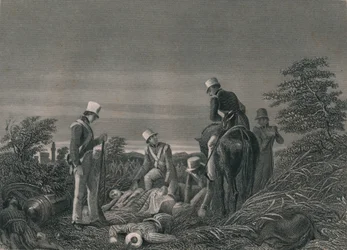 Trovare i Colori del 24° Reggimento Dopo la Battaglia di Chilianwallah, Gennaio 1849