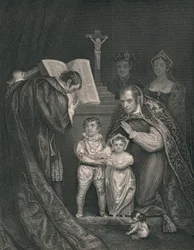 Il matrimonio di Riccardo Duca di York. Fratello di Edoardo V., 1478, 1821, metà XIX secolo