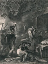 Il massacro dei druidi, metà del XIX secolo
