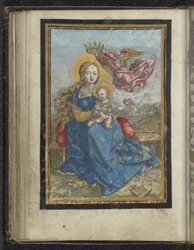 Maria con Bambino incoronata da un angelo