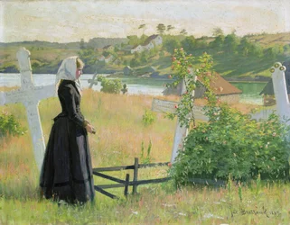 Nel cimitero