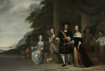 Pieter Cnoll, Cornelia van Nijenrode, le loro Figlie e Due Servi Schiavi