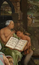 Saul e la strega di Endor. (dettaglio) Grimoire, 1526
