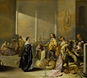 Scena di guardia con bottino di guerra