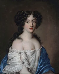 Francese: Portrait de Hortense Mancini, duchesse de Mazarin, comme Aphrodite Ritratto di Hortense Mancini (1646-1699), duchesse de Mazarin, come Afrodite