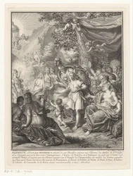 Rappresentazione allegorica con Telemaco e Minerva (frontespizio per: François de Fénelon, Les avantures de Telemaque, 1734)