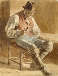 Pescatore che Ripara una Rete, 1834