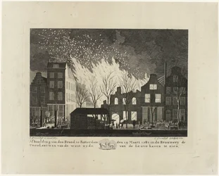 Incendio nella birreria De Twee Leeuwen a Rotterdam, 1782