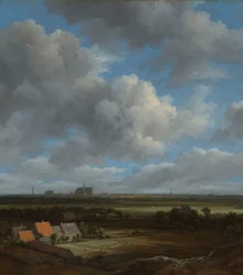 Veduta di Haarlem da nord-ovest, con i campi di candeggio in primo piano