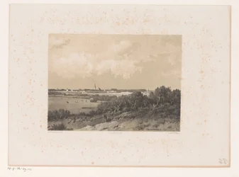 Paesaggio con villaggio all