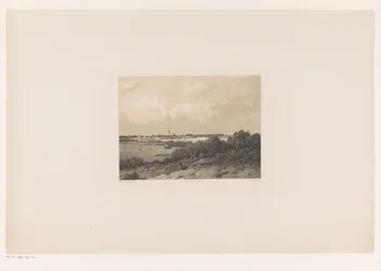 Paesaggio con villaggio all