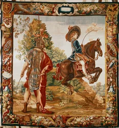 Una lezione di equitazione per il giovane re Luigi XIV: Capriole (arazzo)