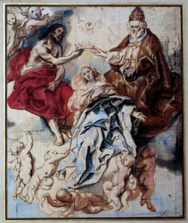 Incoronazione della Vergine da parte della Santissima Trinità. XVII secolo. Dimensioni: 0,46 x 0,38 m. Parigi, Musée du Louvre