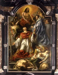 Olandese: San Carolus Borromeus intercede per i malati di peste Carolus Borromeus intercede per i malati di peste