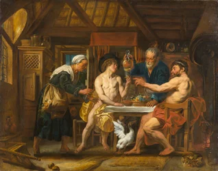 Giove e Mercurio nella casa di Filemone e Bauci