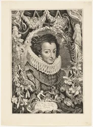 Elisabetta di Borbone, Regina di Spagna, tavola 13 da Duces Burgundiae (Duchi di Borgogna)