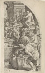 Nozze di Cana, foglio destro