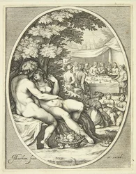 Un dio e una dea in abbraccio