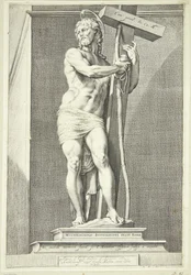 Gesù in piedi con la croce