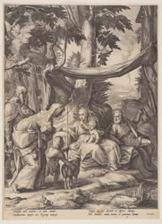 La Sacra Famiglia con i santi Elisabetta, Zaccaria e Giovanni