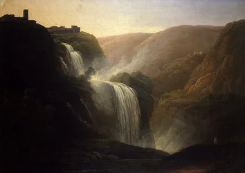 Cascata a Tivoli (olio su tela)