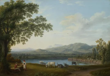 Vista sul Sele e sul massiccio dei Monti Alburni

Titolo originale Blick auf den Sele und das Massiv der Monti Alburni