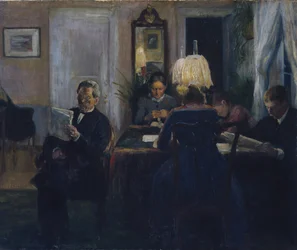 Alla luce della lampada