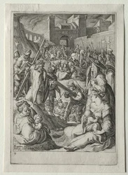 Set della Passione:  Cristo porta la croce