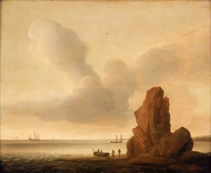 Una roccia in un mare calmo, metà-fine XVII secolo