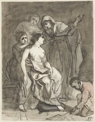 Schizzo di una Maddalena penitente (?)