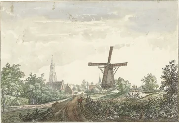 Vista sulla strada di Leusden verso Amersfoort