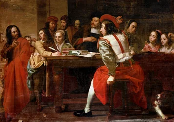 Gesù e il pubblicano (dipinto su tela)