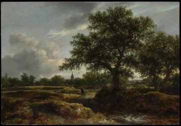 Paesaggio con un Villaggio in Lontananza