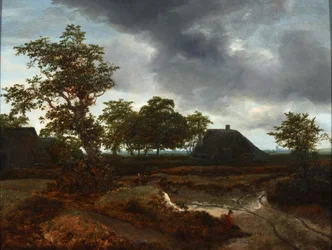 Paesaggio con casette