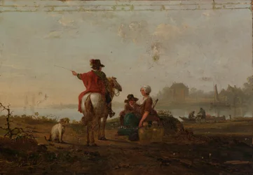Paesaggio olandese con figure