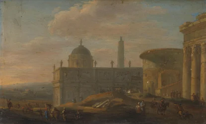 Veduta di una città italiana