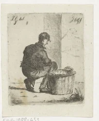 Stalliere con cesto di paglia