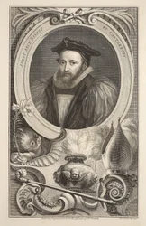 Ritratto di George Abbot, Arcivescovo di Canterbury, illustrazione da 