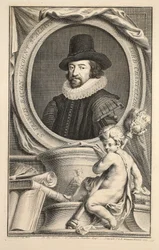 Ritratto di Francis Bacon, Visconte di St Albans, illustrazione da 