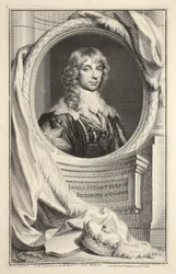 Ritratto di James Stuart, Duca di Richmond e Lennox, illustrazione da 
