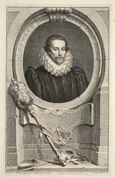 Ritratto di Sir Edward Coke, Lord Chief Justice, illustrazione da 