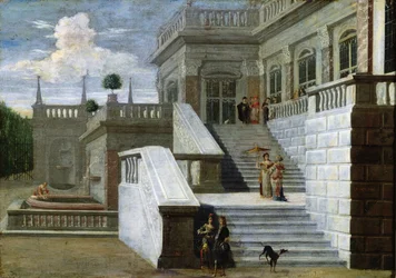 Palazzo italiano con scale