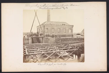 Stazione di pompaggio inferiore con viti / Cappelle aan den IJssel il 14 maggio 1869