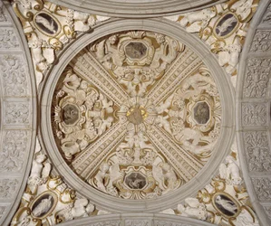 (dettaglio) del soffitto nella Galleria Sansovino, Venezia, c.1537