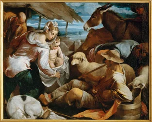 Adorazione dei pastori (dipinto su tela)