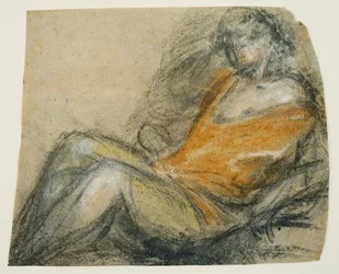 Studio di una figura distesa, c.1567